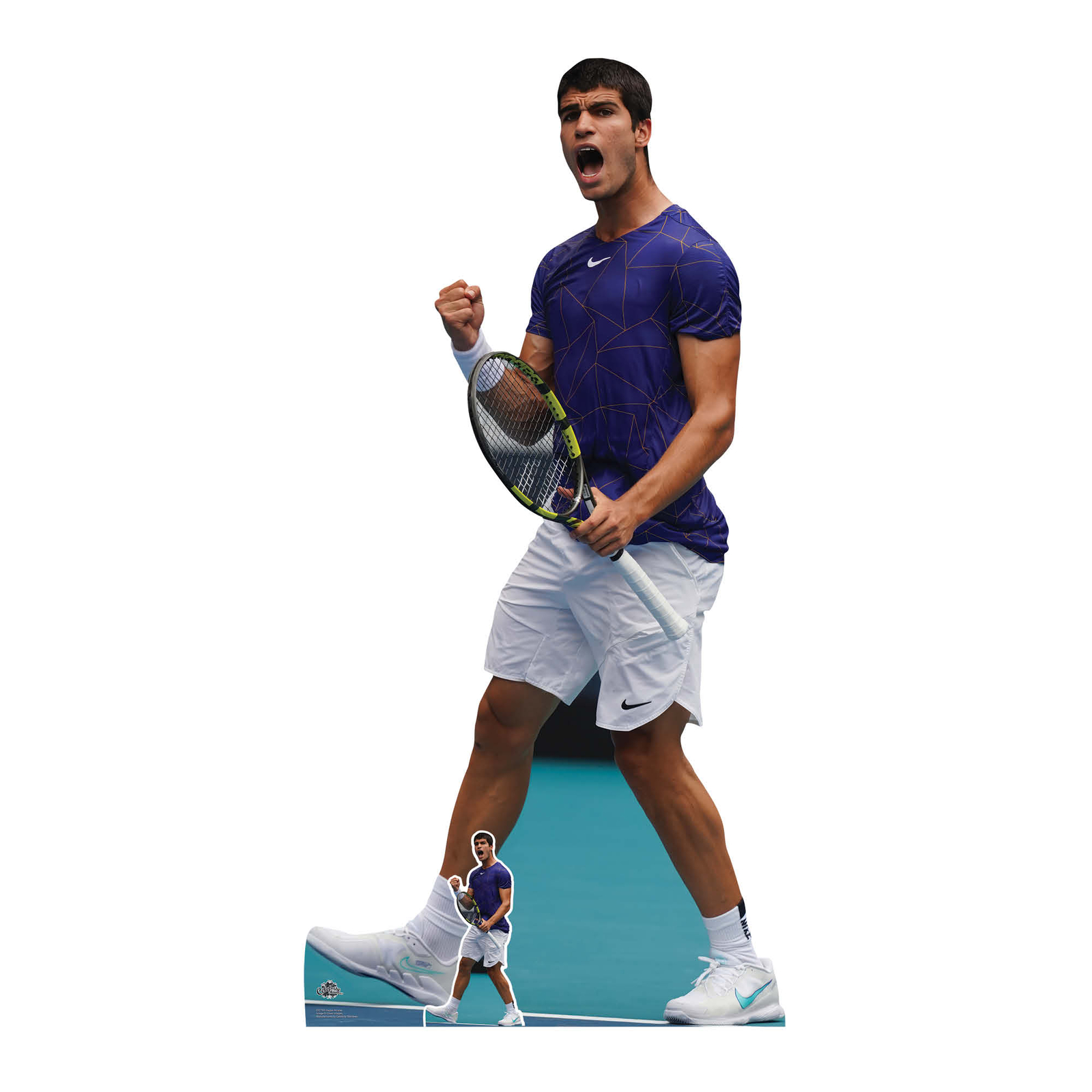 Alcaraz, Carlos Tennis Player Lifesize Cardboard Cutout with Free Mini Standee