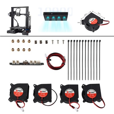 Cooling Fan 3D Printer Parts for Neptune 4 Cr-20 Ender-2 Ender-3/3 Pro Ender-3V2