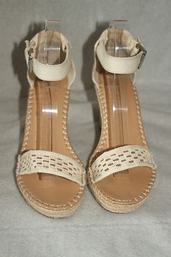 NAUTICA Espadrille Sandals Natural Wedges Ankle Straps "San Blas" Sz 10 *XLNT - Picture 2 of 7