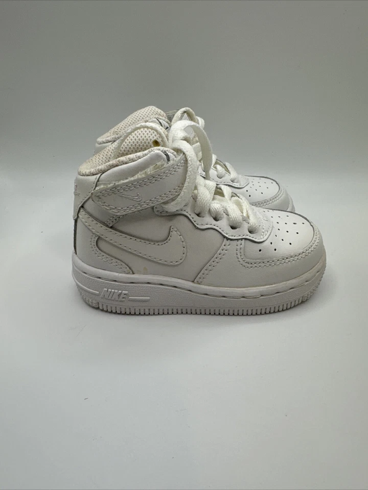 Nike Air Force 1 Mid LE (TD) Triple Blanco 07 Niño Pequeño Talla 5.5C Nuevo en caja Foto 2 de 4