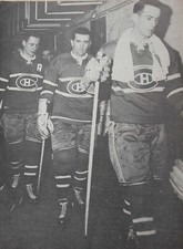 PRINT HOCKEY PICTURE MONTREAL CANADIENS BERT OLMSTEAD AND MAURICE RICHARD