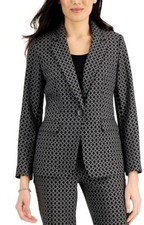 Brand New with Tags Kasper Women s One-Button Notch Collar Blazer Size 8