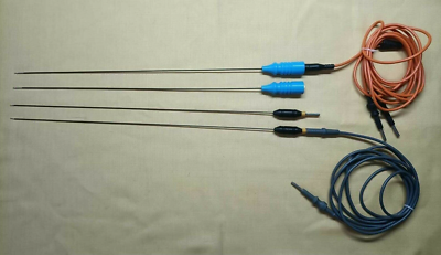 #ad #ad 4pc Hysteroscopy Bipolar Spatula amp; Monopolar L Hook 5FR 40cm with Cable Reusable $120.00