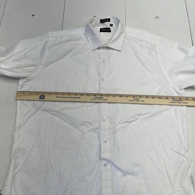seven 26 dress shirt Seven/26 Mens White Long Sleeve Button Up Shirt Size Medium