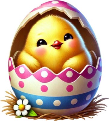Buntes Ostern Küken Ei Wandbild Schlafzimmer Fenster Vinyl Aufkleber Abziehbild 6 Größen