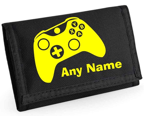 Video Gaming Design Personalised Boys Kids Ripper Wallet With Coin Holder, Xmas - Picture 11 of 11