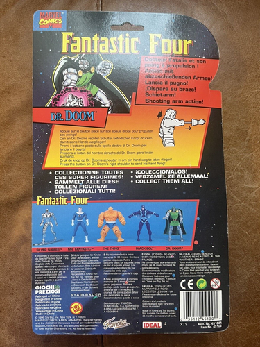 VINTAGE TOYBIZ FANTASTIC FOUR 4 DOCTOR DOOM FIGURE MOC - RARE & SOUGHT AFTER - Picture 2 of 12