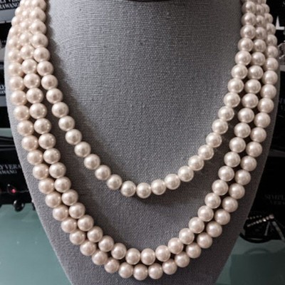 OCCASION Romantic Ivory Pearl Triple Strand Necklace**NEW!