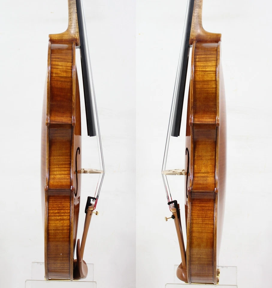 Antique Oil Varnish!Andrea Amati 1560 Violin 4/4 Copy!M8410 Powerful Clear Tone! - Image 3 of 4