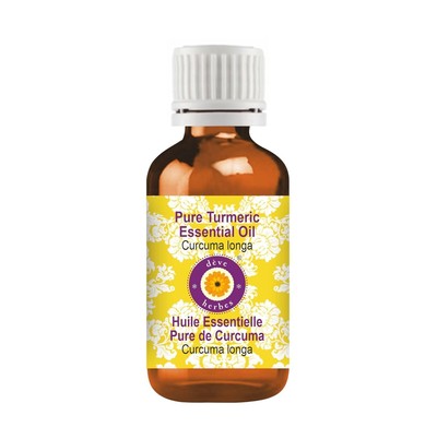 Deve Herbes Pure Turmeric Essential Oil, Curcuma longa 30ml Bottle