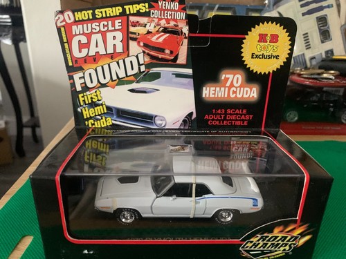 ROAD CHAMPS~1970 PLYMOUTH HEMI CUDA~1:43 SCALE DIECAST~KB TOYS EXCLUSIVE~ B474 - Picture 9 of 21