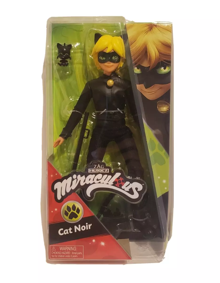 Miraculous Cat Noir Action Doll, 11 inches , Black