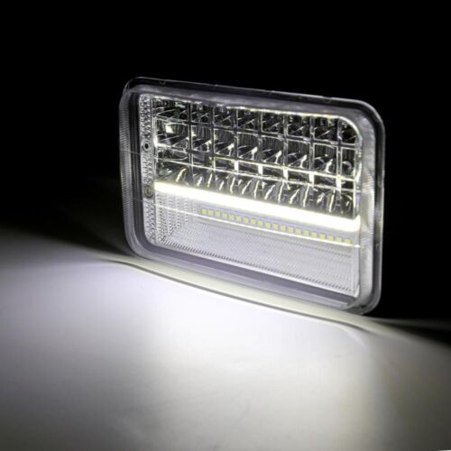 Faros LED de 4x6 pulgadas para Kenworth T400 T800 W900 haz sellado alto-bajo DRL - Imagen 10 de 12