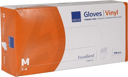 Einweg Synthetische Vinyl Handschuhe pulverfrei - MEDIUM (100er Pack) - Bild 1 von 2