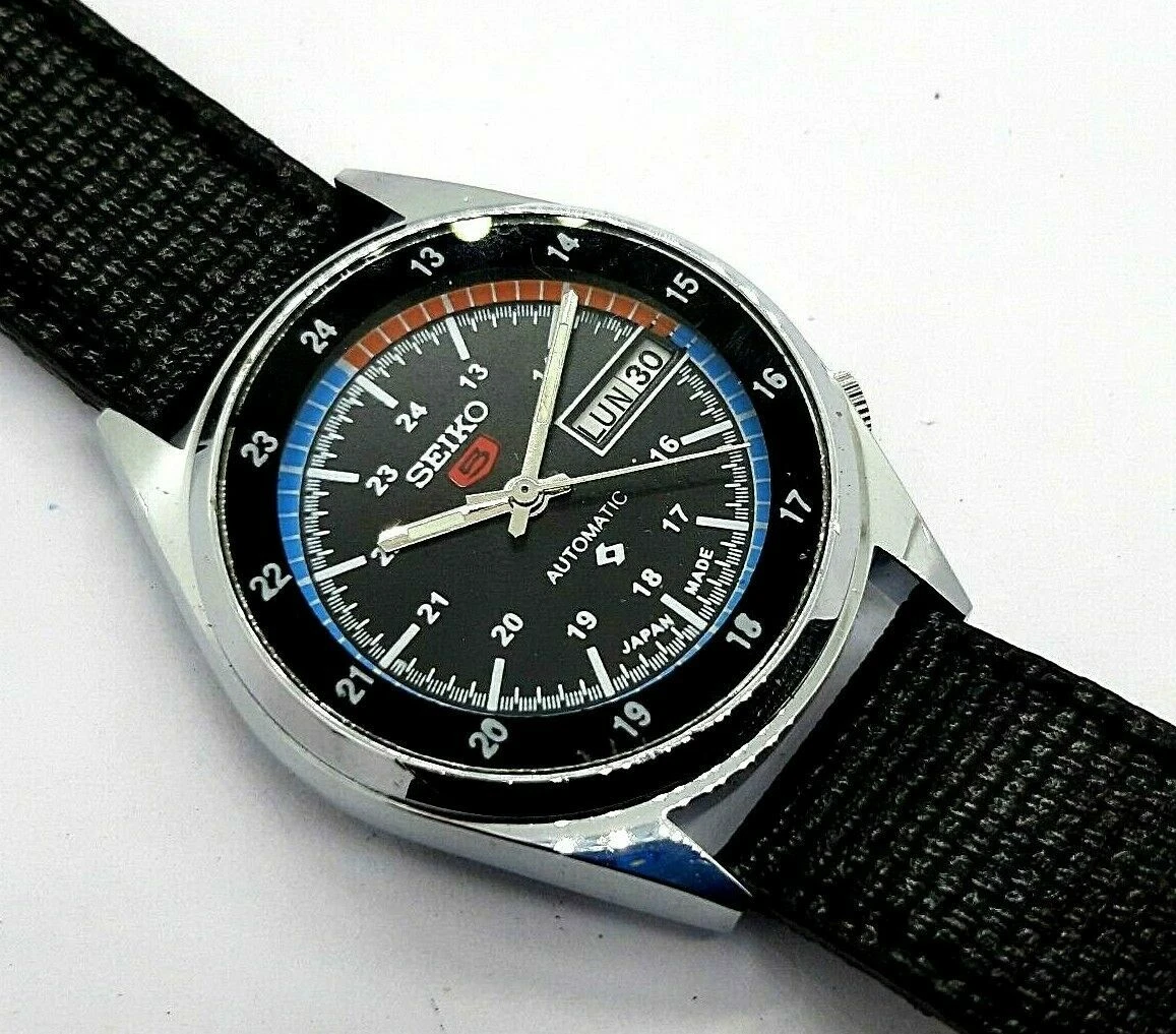 Vintage Seiko 5 Automatic Movement No.6309 Stainless Steel Men s