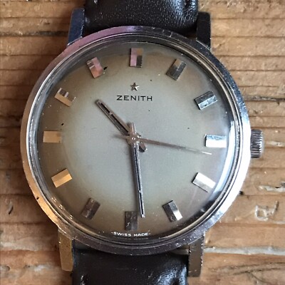 Zenith Cal 2542 Stahl Vintage, Oversize 37,5mm