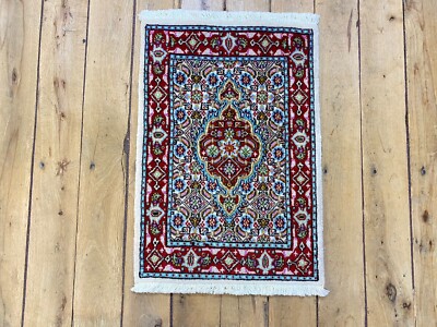   Handgeknüpfter Orientteppich Moud   Auto Fußmatten( 60 X 40 CM)   Neu Top