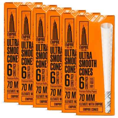 Empire Rolling Ultra Smooth Dart Shortie Cone 70mm  2 Packs (6 Cones per pack)