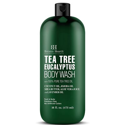 Eucalyptus Tea Tree Body Wash with Coconut and Jojoba Oil | for Men and Women...