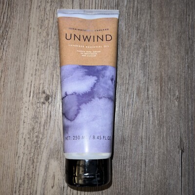 PENNINGTONS OF ENGLAND UNWIND Lavender Essential Oil Luxury Body Lotion 8.45 Oz
