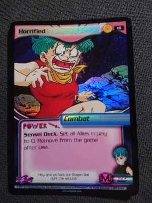 DBZ Dragonball Ball Z FOIL Horrified 18 CCG Unlimited Limited Buu