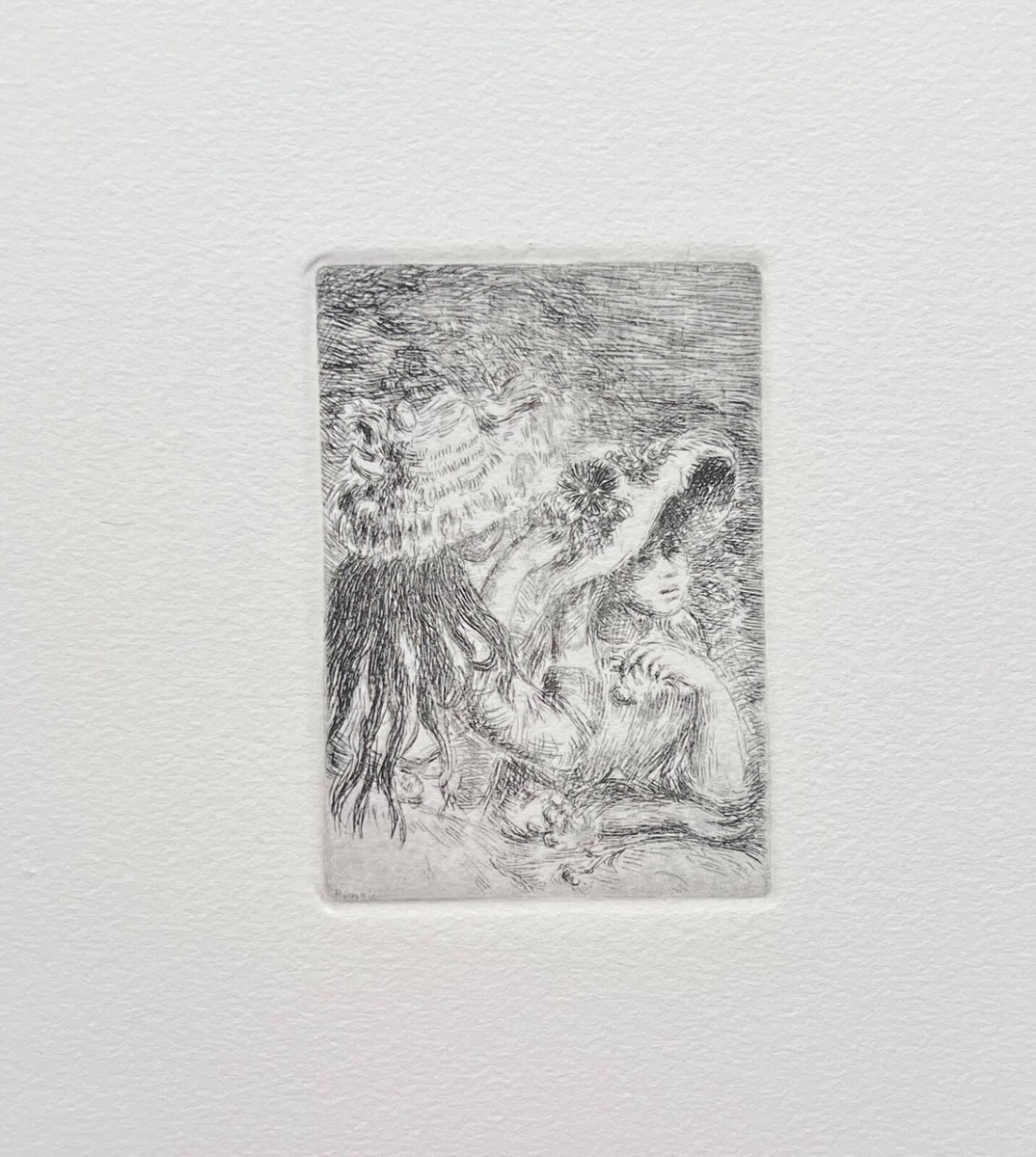 Pierre-Auguste Renoir LE CHAPEAU EPINGLE Signed Etching PINNING