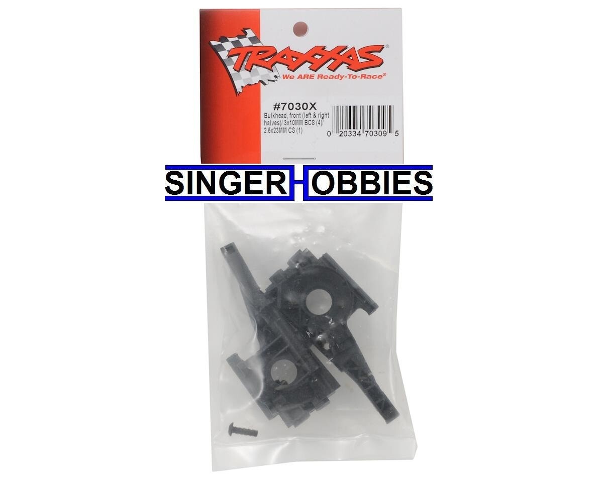 Traxxas 7030x Bulkhead Front Left/Right Halves/ 3x10mm BCS (4) 1