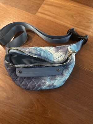 Woman's Urban Fit By Urban Expressions Fanny Pack Blue Tie Dye