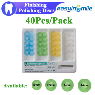 Kit De Finition Et Polissage Pour Composites Dentaires : 40 Disques + Mandrin | Différents Grains Et Diamètres