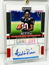 2017 PLAYOFF GAME DAY SIGNATURES ANDRE RISON SN 30/30 #GDS-AR FALCONS