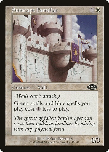 Sunscape Familiar NM/M Planeshift White Creature Wall Common MTG Magic 