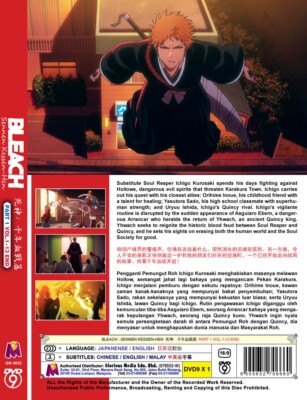 DVD* ANIME BLEACH: SENNEN KESSEN-HEN PART 1 VOL.1-13 END ENGLISH