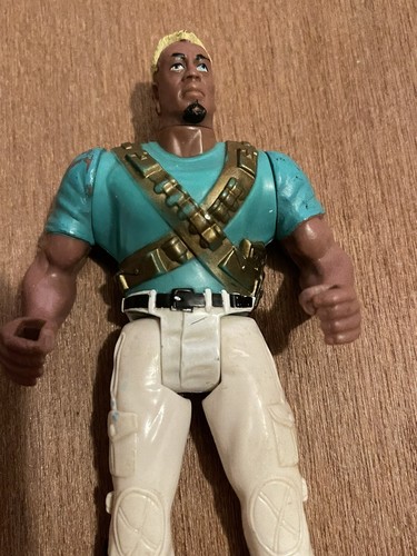 1993 MATTEL DEMOLITION MAN FLAME-THROWING PHOENIX ACTION FIGURE, WESLEY SNIPES - Picture 3 of 8