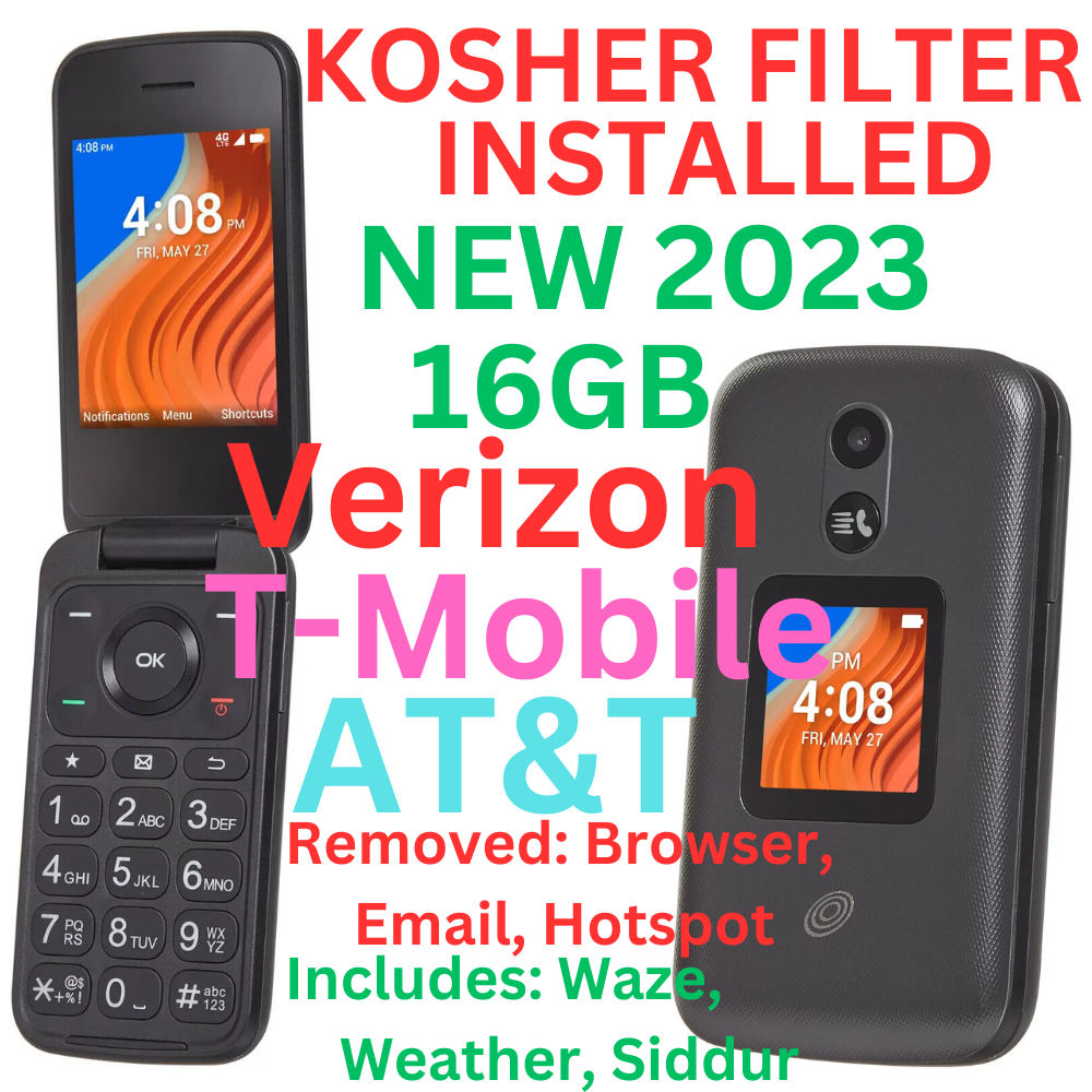 NEW UNLOCKED TCL FLIP 2 CDMA GSM LTE KOSHER FILTER W/ WAZE WEATHER