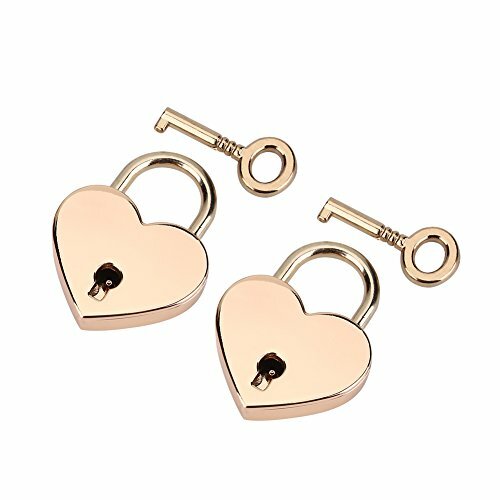 2 set Lucchetto a forma di cuore con lucchetto e metallo scheletrato per (I1B)