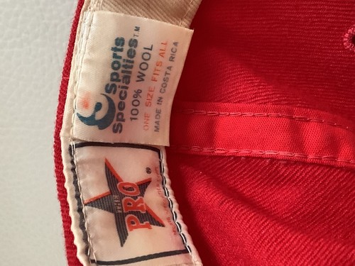Vintage San Francisco 49ers Hat Cap Red Wool Gold Embroidery Football NFL Rare - Picture 8 of 9