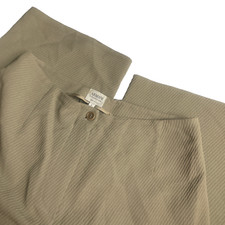 Armani Collezioni Women's 8 Gray Zipper Straight Wide Leg Wool Viscose