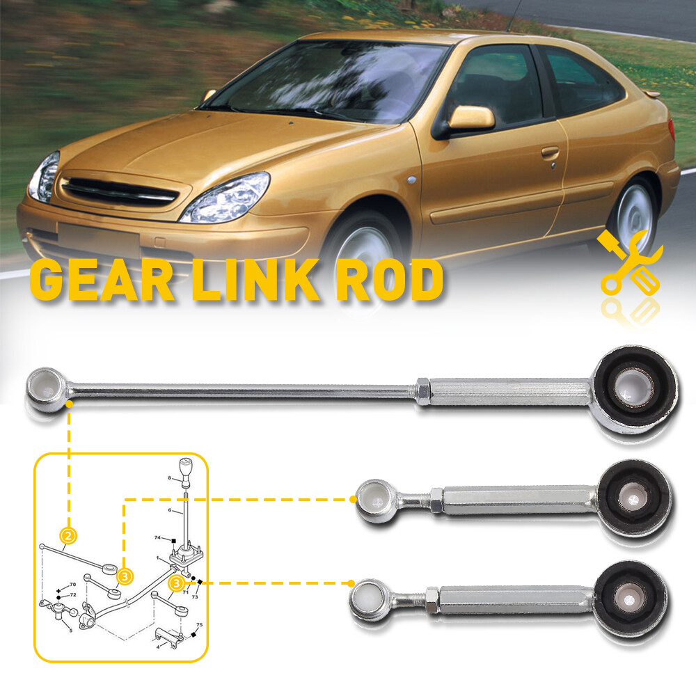 Friendly！ 3X Gear Link Linkage Rod Kit 245281 For Peugeot 306 Partner