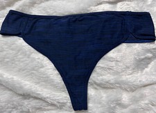 Vintage Second Skin panties Victoria Secret Hi Cut Liquid Thong Silky Size L