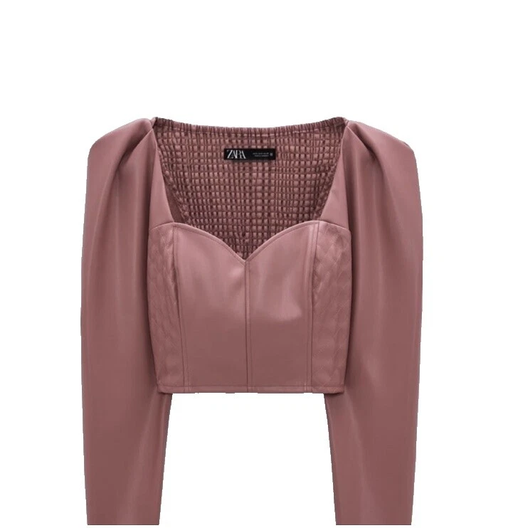 Zara Leather Tops for Women