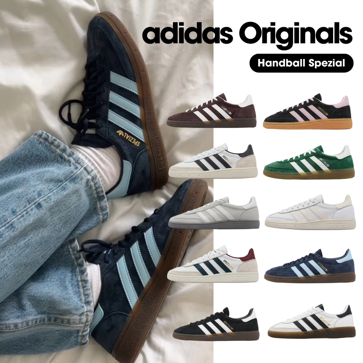 adidas Originals Handball Spezial Gum Men Unisex Casual Shoes Sneakers Pick  1