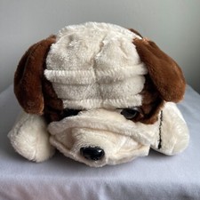 Toy Factory Bulldog Pug Plush Soft Stuffed Animal Toy Pet Brown/White