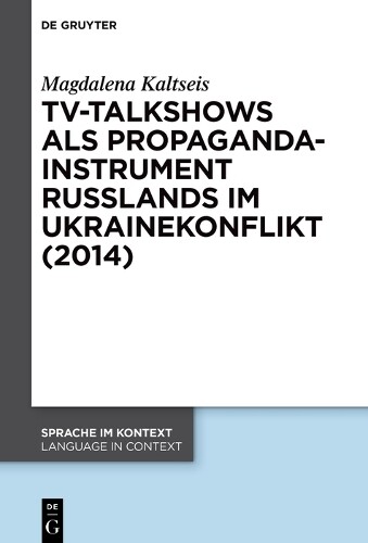 Thumbnail - Magdalena Kalts Tv-talkshows Als Propagandainstr (gebundene Ausgabe)