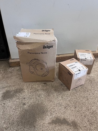 Dräger Vollmaske Panorama Nova RA-EPDM-PC inkl. 2x Gaskartusche 940K2 - Bild 3 von 5