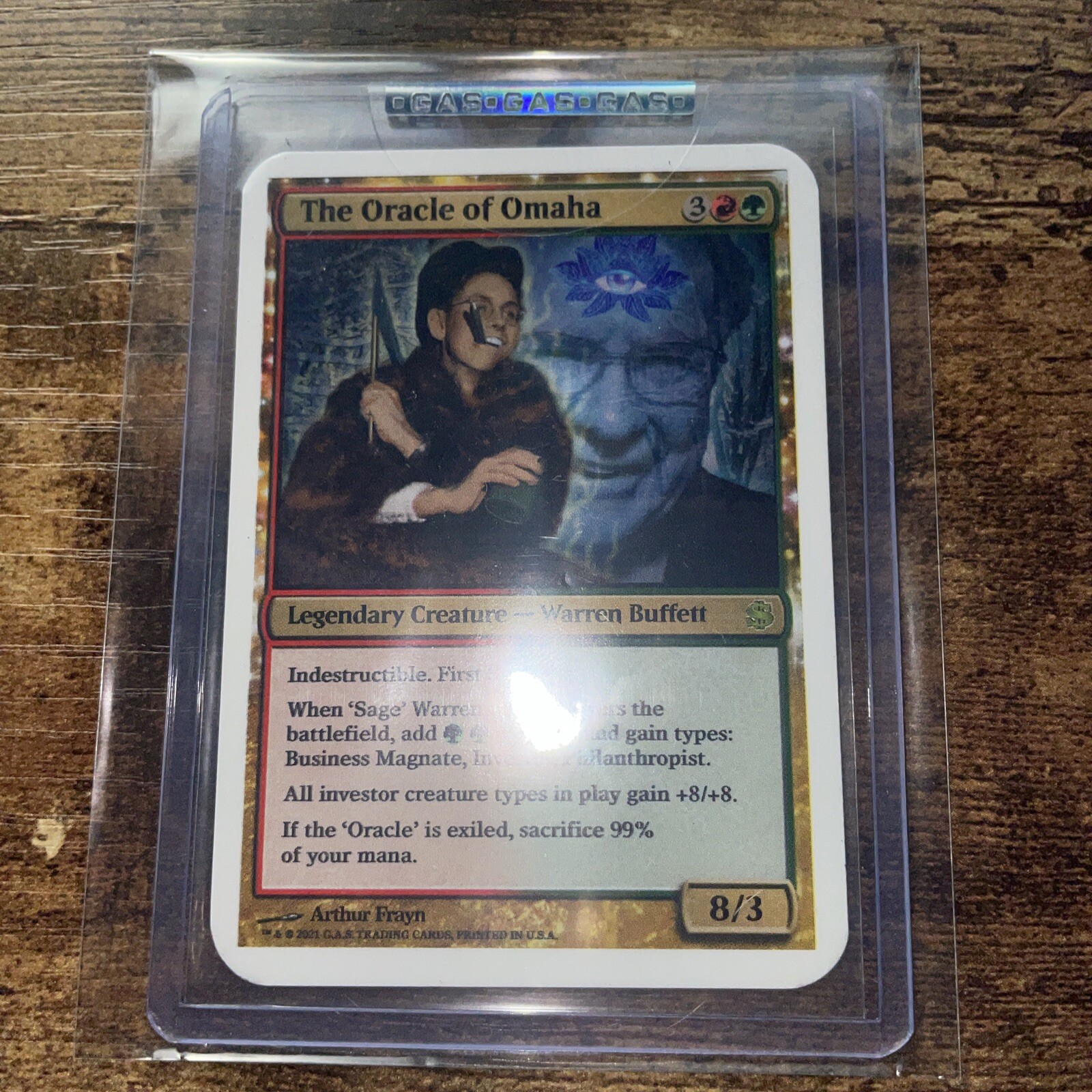 G.A.S. Trading Card Warren Buffet The Oracle Of Omaha White Version