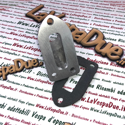 Raccordo collettore aspirazione carburatore per VESPA GS 150 con oring e guarniz - Foto 2 di 4
