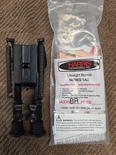 Harris Bipod 1A2-BR Engineering Bench Rest Leg Notch - Black for