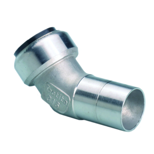 Tectite 316 Stainless Steel 45 Degree, 28mm Obtuse Street Elbow, TS21S - 26068
