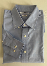 Uniqlo NWOT Easy Care Stretch Slim-fit Shirt Checked Blue Size XS