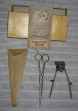 Vintage OSTER A20054 Home 2 Pc. Set Model 105 Haircutter-Scissors-Inst. and Box